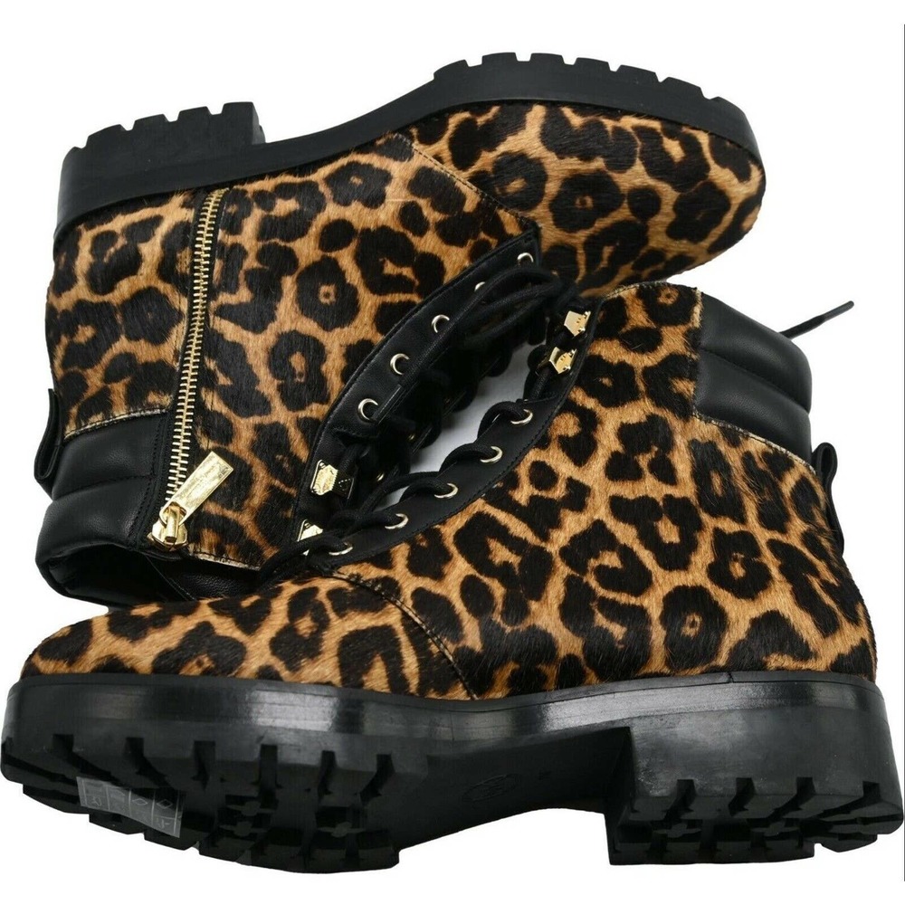 MICHAEL Michael Kors Calf Hair Combat Ankle Boot Sz 7.5 US / 37 1/2 EU NWOB